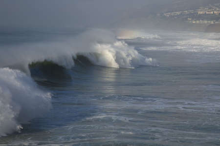 Winter storm surf at Pacifica State Beach, Pacifica, CA