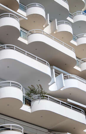 Facade line. Balconiesの写真素材