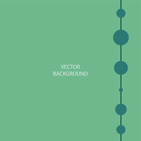 Vector graphic background in green tones. Bright and stylish screensaver with geometric shapes and space for text. Futuristic trending postcard design.のイラスト素材