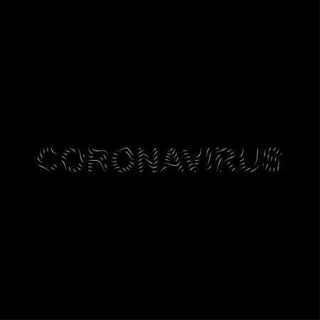 Coronavirus-threat to humanity. Vector illustration of a new biological threat to the world and the destruction of humanity.のイラスト素材