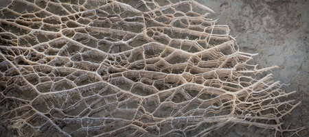 Dried cell wall structure from a plant