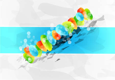 Vector glass shapes backgroundのイラスト素材