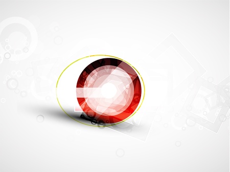 Abstract techno circle vector backgroundのイラスト素材