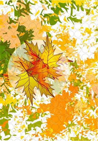 Abstract vector autumn backgroundのイラスト素材