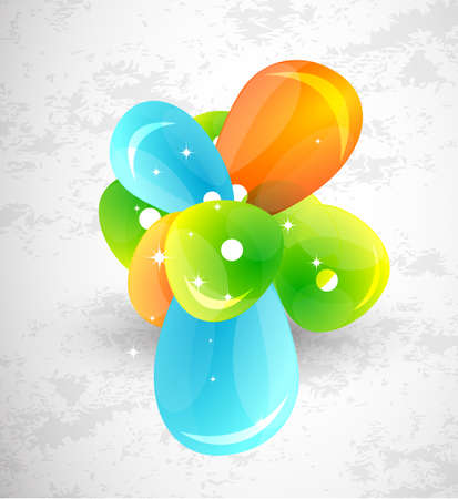 Abstract vector glass color shapes backgroundのイラスト素材