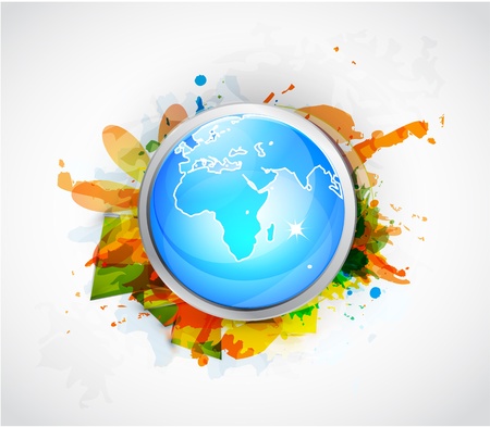 Earth globe conceptual backgroundのイラスト素材