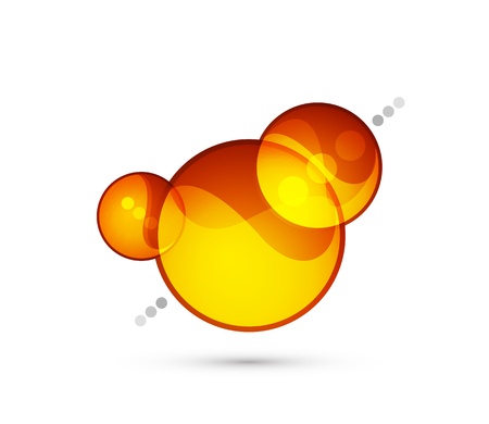 Abstract glass shape backgroundのイラスト素材