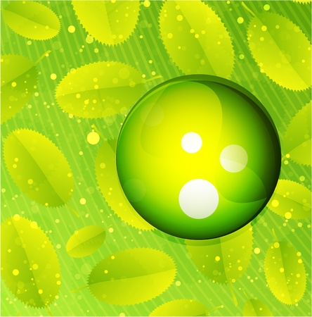 Abstract leaves. Nature vector backgroundのイラスト素材