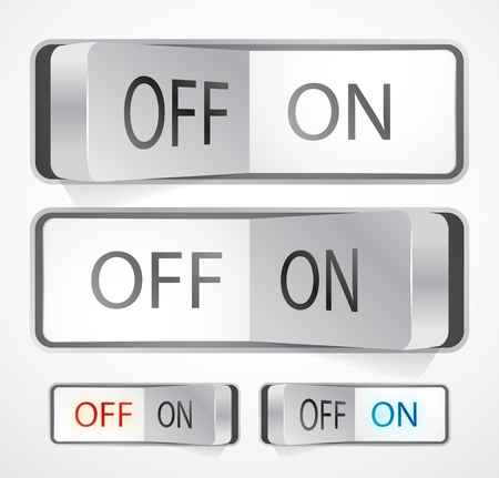 Toggle switchのイラスト素材