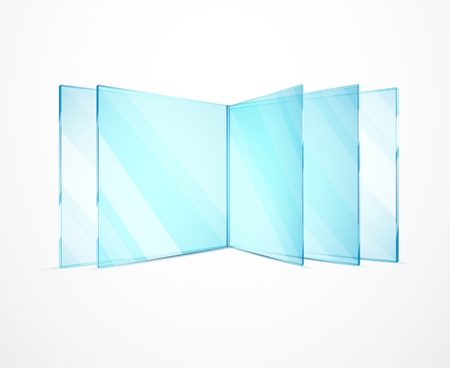 Vector glass platesのイラスト素材