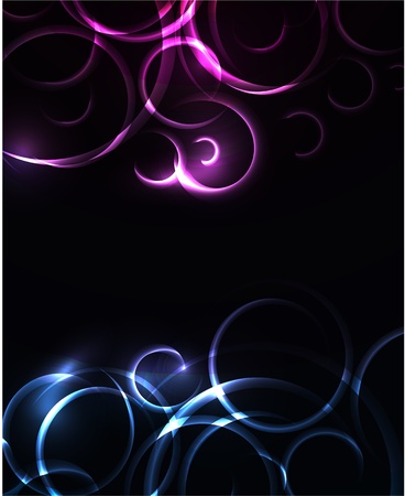 Vector abstract glowing swirl backgroundのイラスト素材