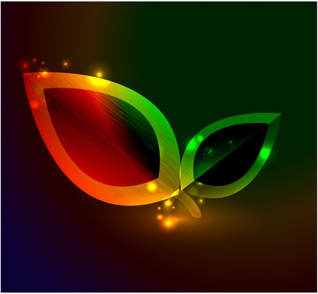 Vector abstract glowing backgroundのイラスト素材