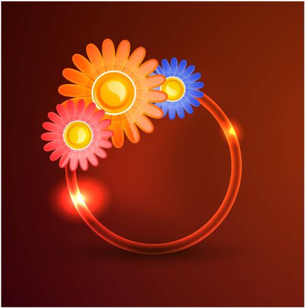 Abstract flower backgroundのイラスト素材