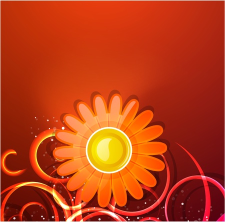 Abstract flower backgroundのイラスト素材