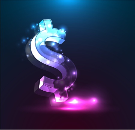 Dollar vector backgroundのイラスト素材