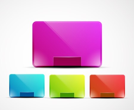 Clean web boxesのイラスト素材