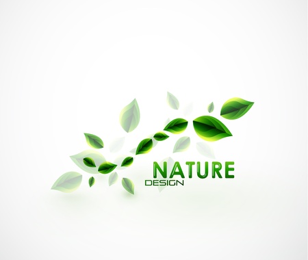 Nature leaves backgroundのイラスト素材