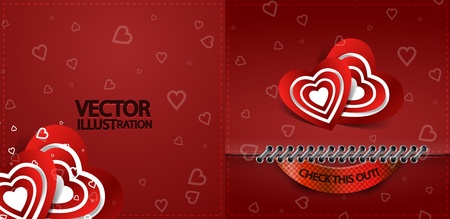 Valentine's day cardのイラスト素材