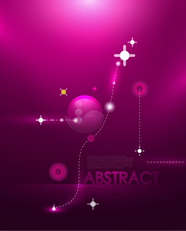 Abstract cosmic compostionのイラスト素材