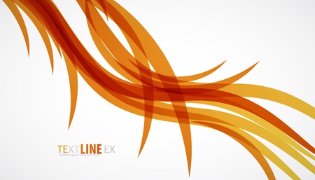 Orange wavy backgroundのイラスト素材