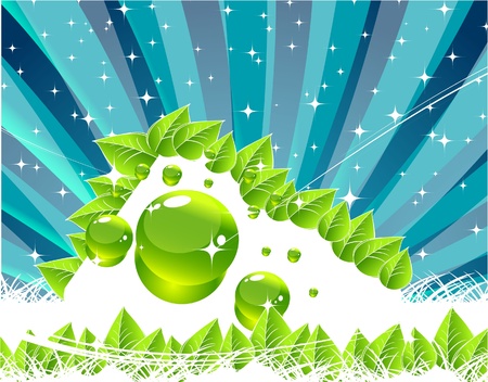Green nature leaf conceptのイラスト素材