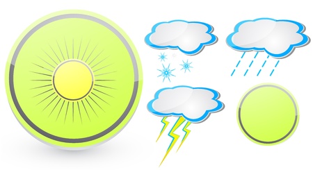 Weather iconsのイラスト素材