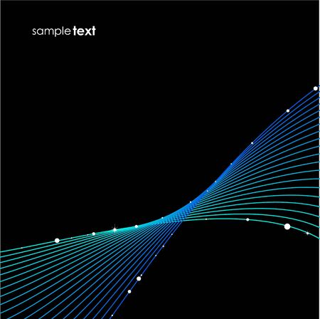 Blue wave background vectorのイラスト素材