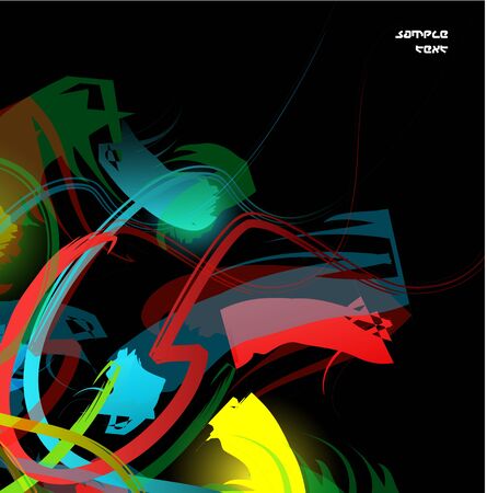 Dark abstarct colorful backgroundのイラスト素材