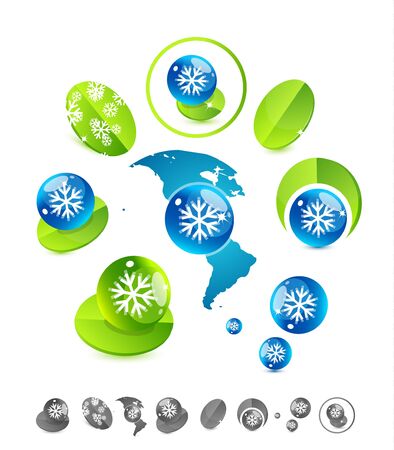 Glass and nature elements backgroundのイラスト素材