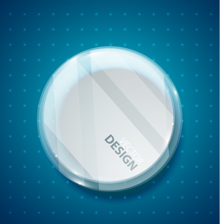 Transparent glass circleのイラスト素材