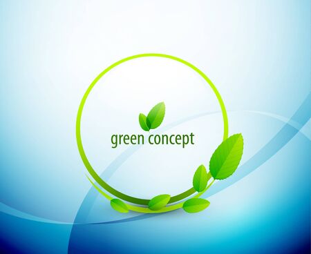 Green circle nature conceptのイラスト素材