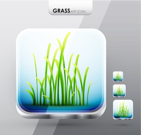 Grass app iconsのイラスト素材