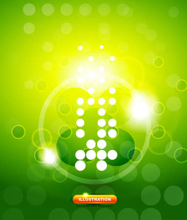 green shiny techno backgroundのイラスト素材