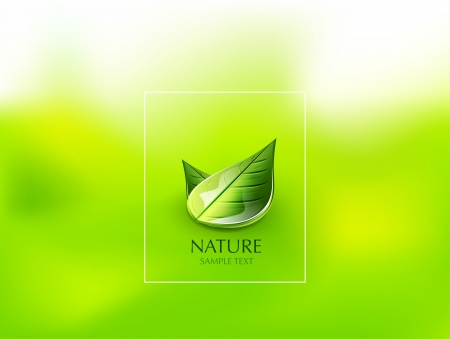 Nature green leaf conceptのイラスト素材