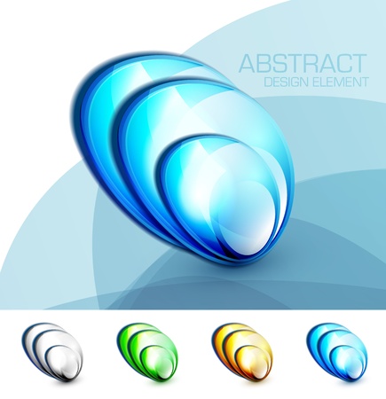 blue fluid conceptのイラスト素材