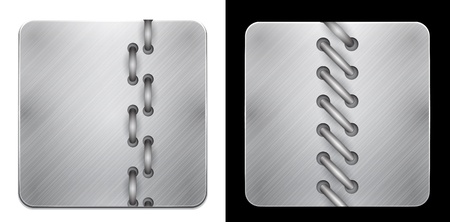 Metal app icons with ropeのイラスト素材