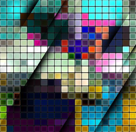 Colorful abstract mosaic backgroundのイラスト素材