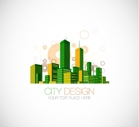 City backgroundのイラスト素材