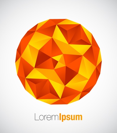 Business geometric round symbolのイラスト素材