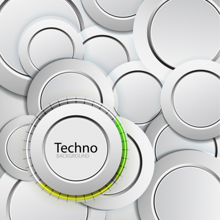 Abstract technology circles backgroundのイラスト素材
