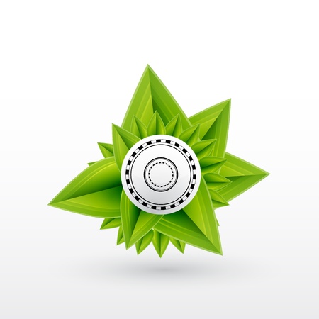 Green leaf vector conceptのイラスト素材