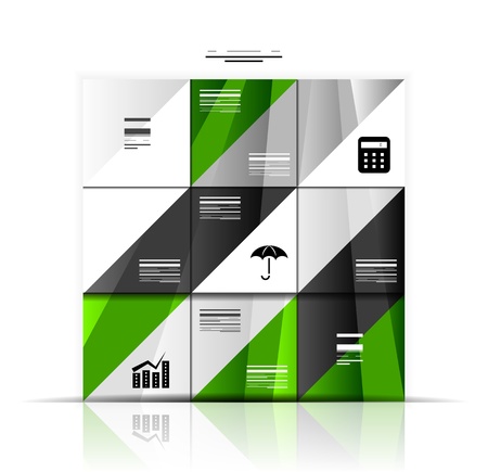 Modern geometric infographic banner templateのイラスト素材