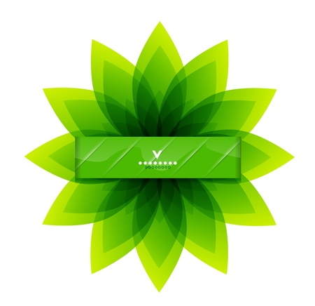 Green leaves nature designのイラスト素材