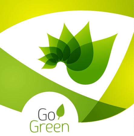 Green leaf icon conceptのイラスト素材