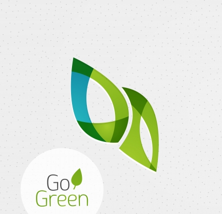 Green leaf icon conceptのイラスト素材
