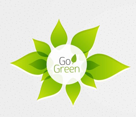 Green leaf icon conceptの写真素材