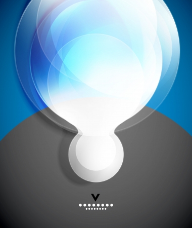 Modern geometrical glass design templateのイラスト素材