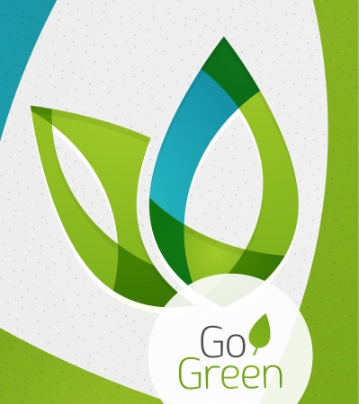 Green leaf icon conceptのイラスト素材