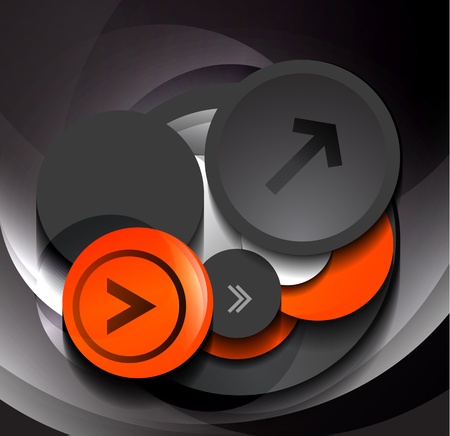 3d geometric circles designのイラスト素材