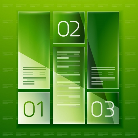 Modern glossy infographic banner design templateのイラスト素材